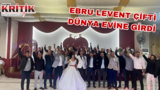 Ebru Levent çifti dünya evine girdi