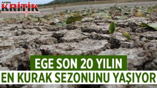 Ege, son 20 yılın en kurak sezonunu yaşıyor