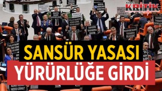 Sansür yasası yürürlüğe girdi