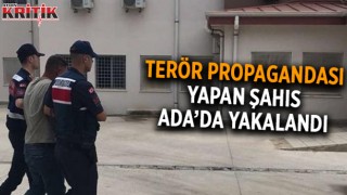 Terör propagandası yapan şahıs, Ada'da yakalandı