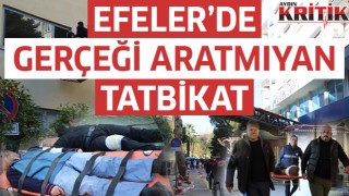 Efeler'de gerçeği aratmayan tatbikat