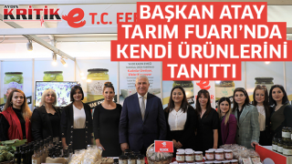 Başkan Atay Tarım Fuarı'nda kendi ürünlerini tanıttı