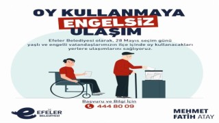 Efeler’den oy kullanmaya engelsiz ulaşım