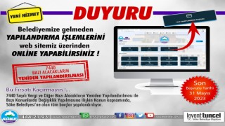 Söke Belediyesi yapılandırma işlemleri Web’ten de yapılabiliyor