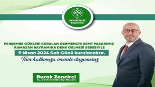 Germencik’te semt pazarı bu haftaya özel Salı günü kurulacak