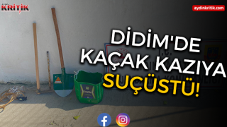 Didim'de kaçak kazıya suçüstü!