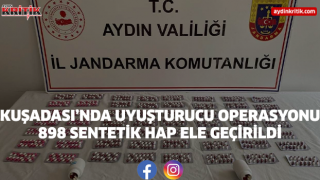 Kuşadası'nda uyuşturucu Operasyonu: 898 Sentetik Hap Ele Geçirildi