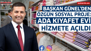 Başkan Ömer Günel’den Özgün Sosyal Proje: ‘Ada Kıyafet Evi’ Hizmete Açıldı