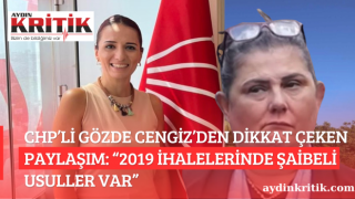 CHP’li Gözde Cengiz’den Dikkat Çeken Paylaşım: “2019 İhalelerinde Şaibeli Usuller Var”