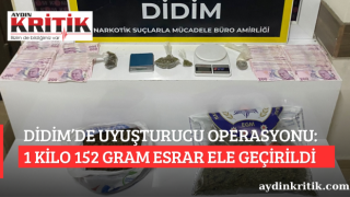 DİDİM’DE UYUŞTURUCU OPERASYONU: 1 KİLO 152 GRAM ESRAR ELE GEÇİRİLDİ