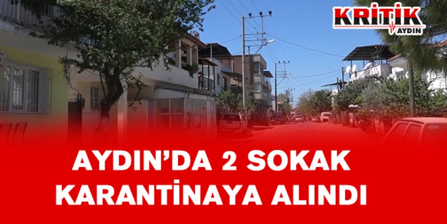 Aydın'da 2 sokak karantinaya alındı