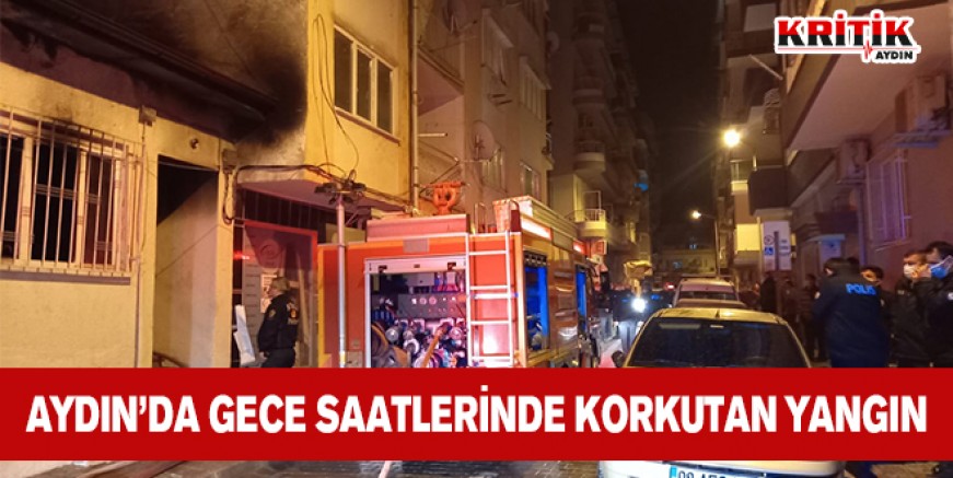 Aydın'da gece saatlerinde korkutan yangın