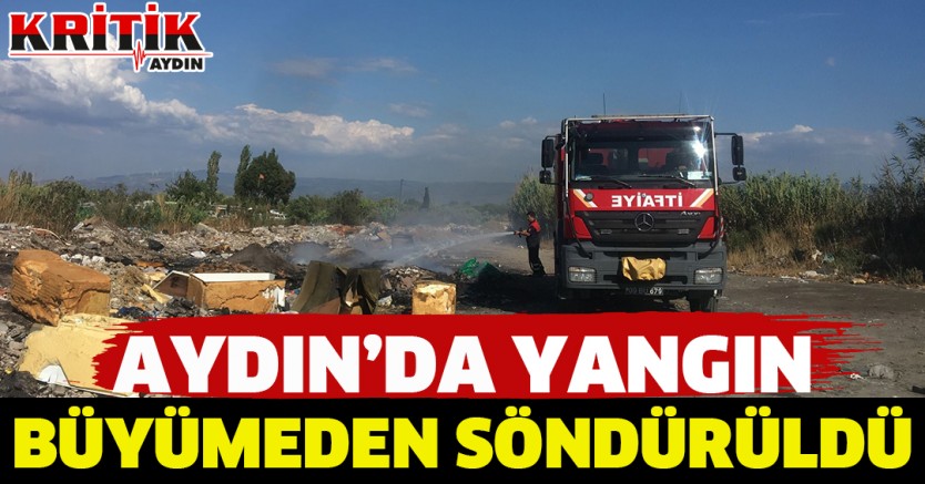 Aydın'da Yangın Büyümeden Söndürüldü