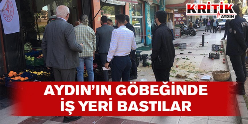 Aydın'ın göbeğinde iş yeri bastılar