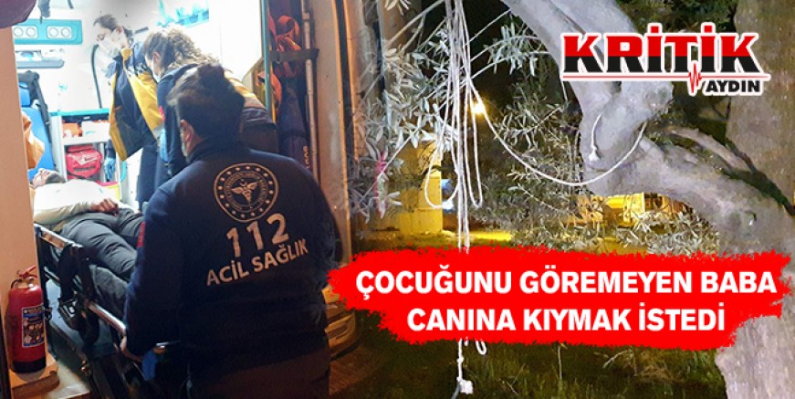 Çocuğunu göremeyen baba canına kıymak istedi