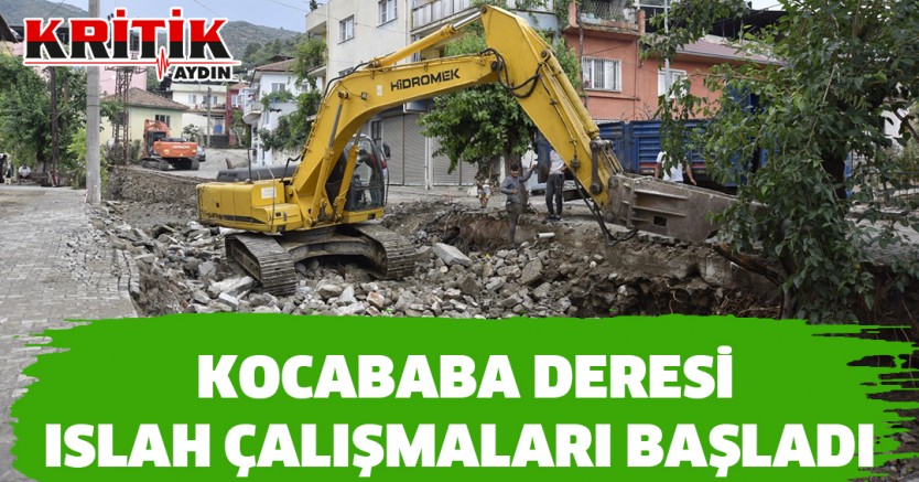  Kocababa Deresi Islah Çalışmaları Başladı