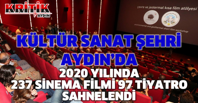 Kültür Sanat Şehri Aydın'da 2020 Yılında 237 Sinema Filmi 97 Tiyatro Sahnelendi