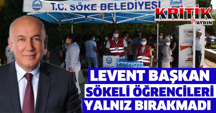 Levent Başkan Sökeli Öğrencileri Yalnız Bırakmadı